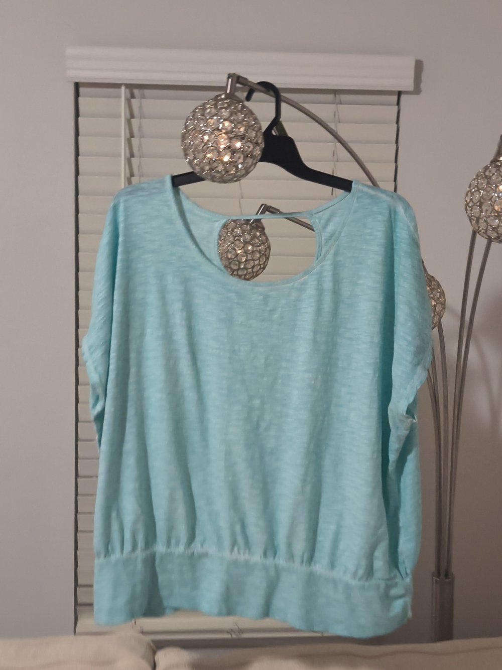 Lane Bryant Light Blue Women's Relaxed Short Sleeve Top
